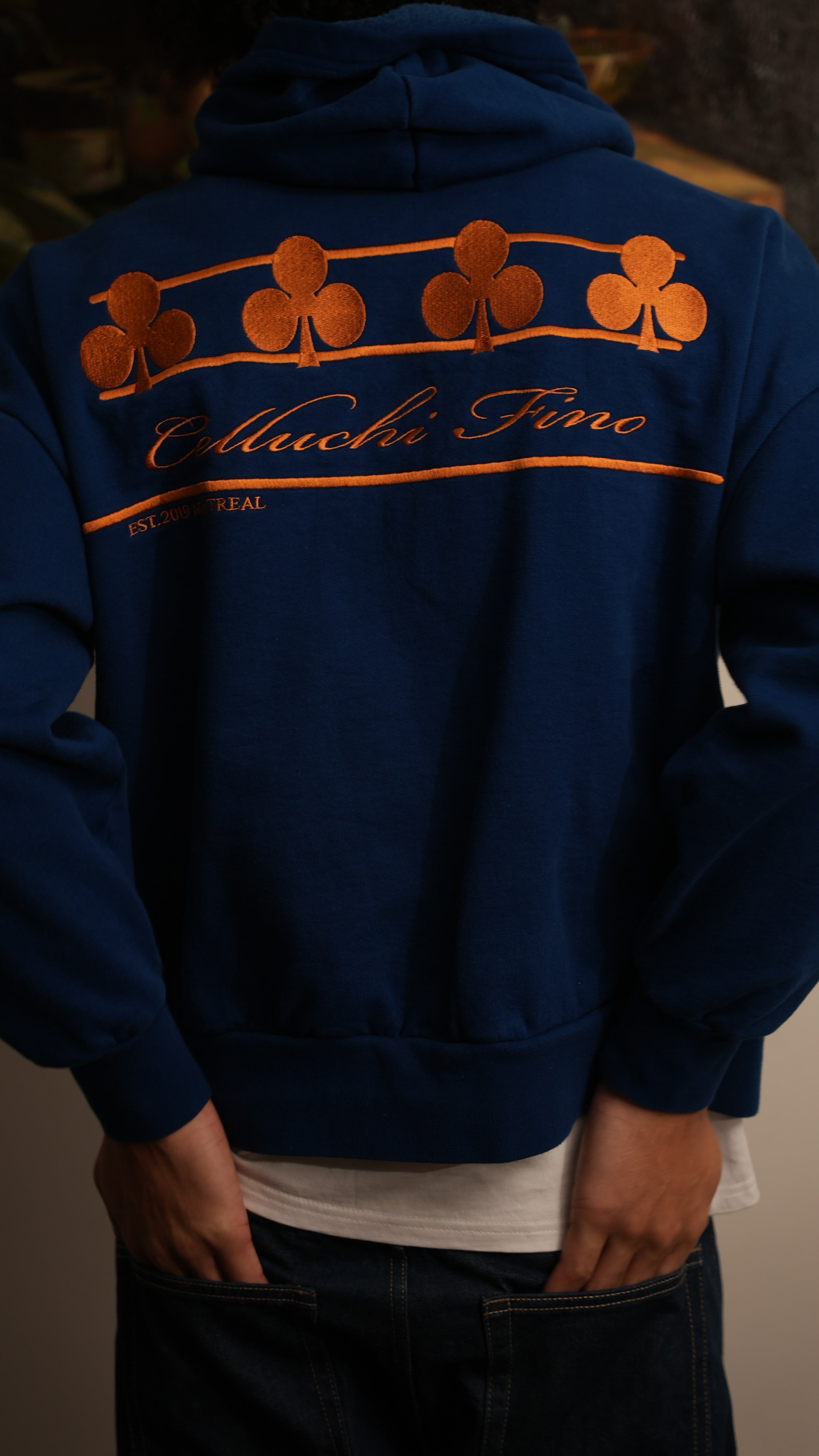 Cobalt Clover Hoodie