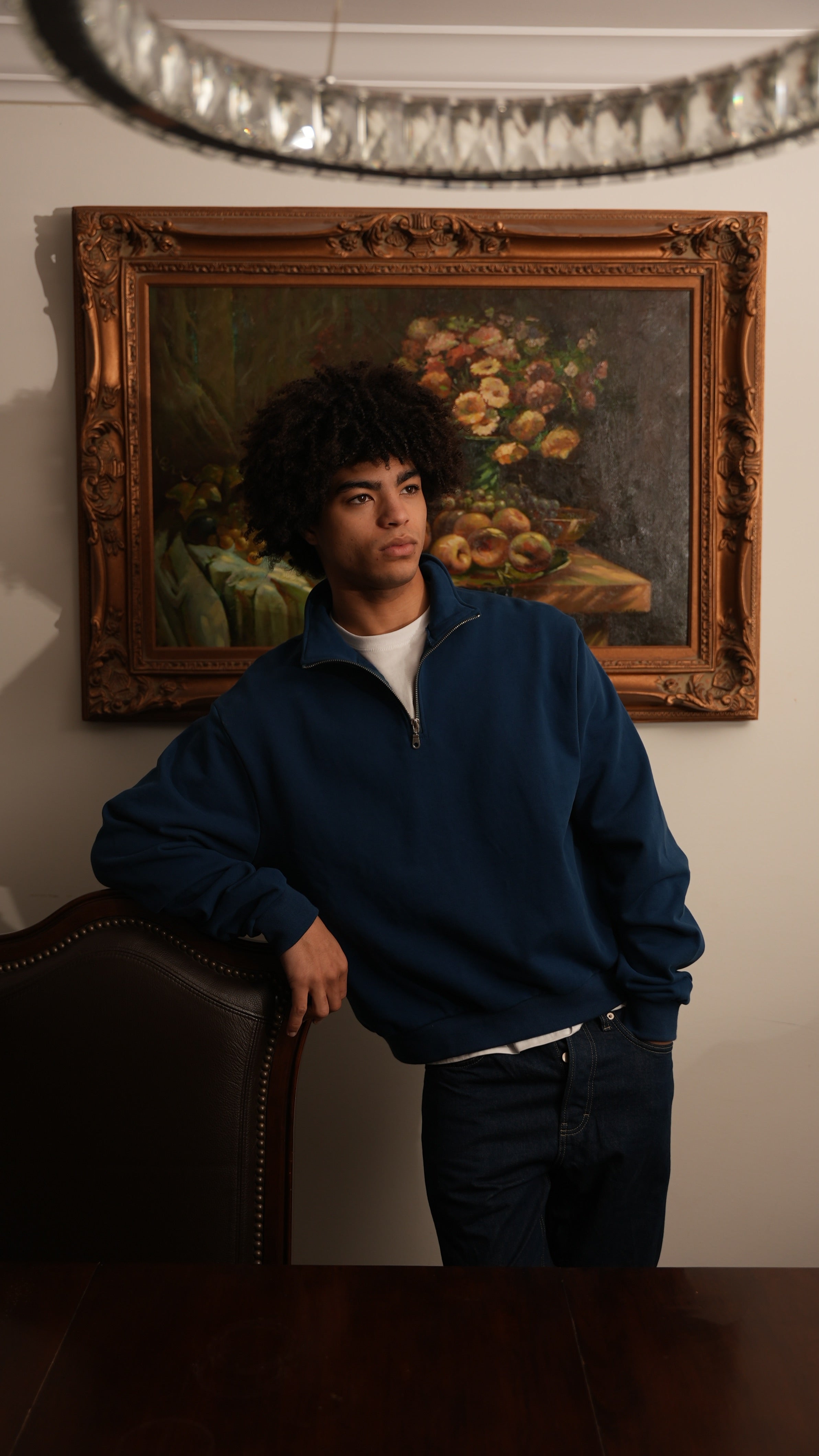Essential Navy Blue Quarter Zip