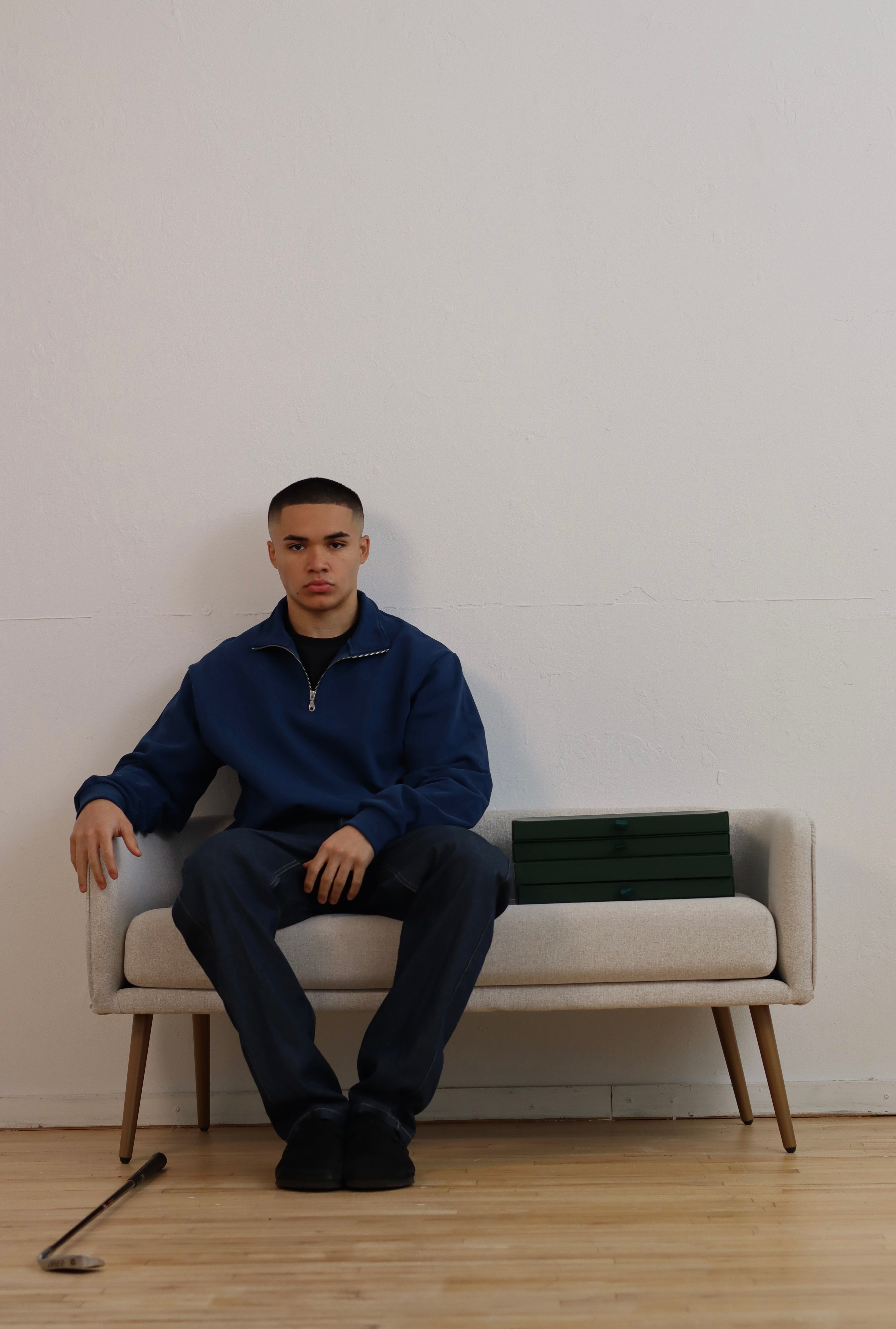 Essential Navy Blue Quarter Zip