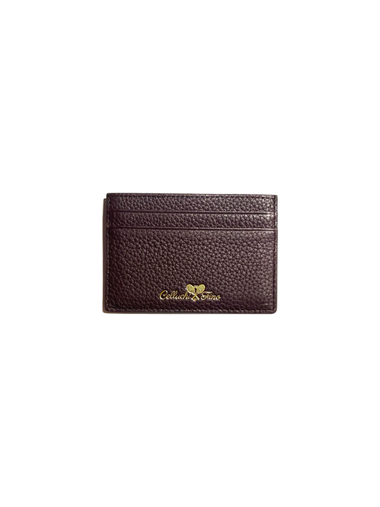 Leather Card Holder - Chocolate Brown