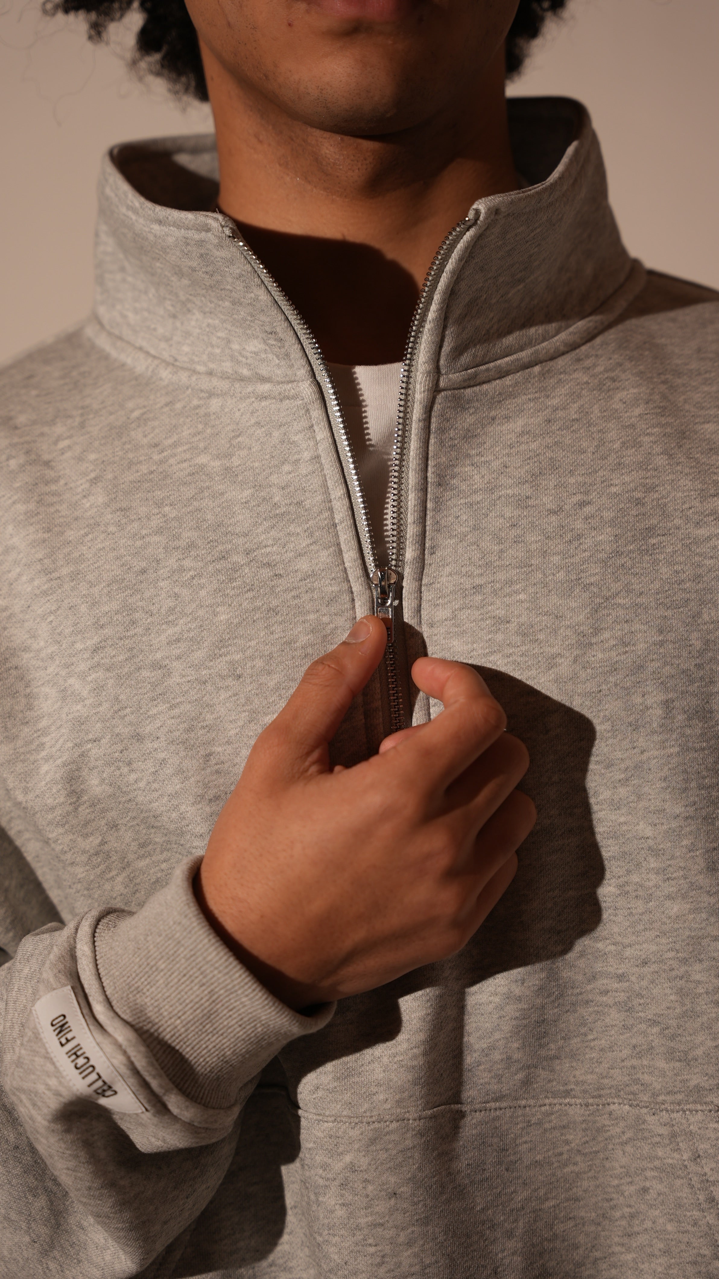 Cozy Grey Quater Zip