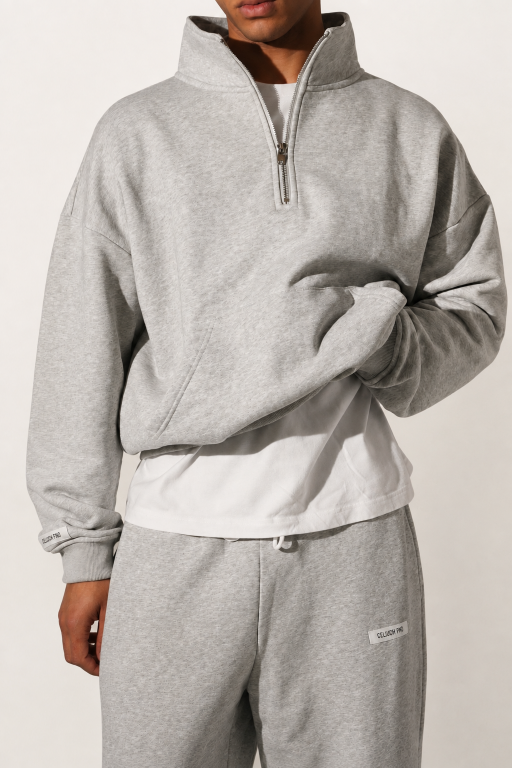 Cozy Grey Quater Zip