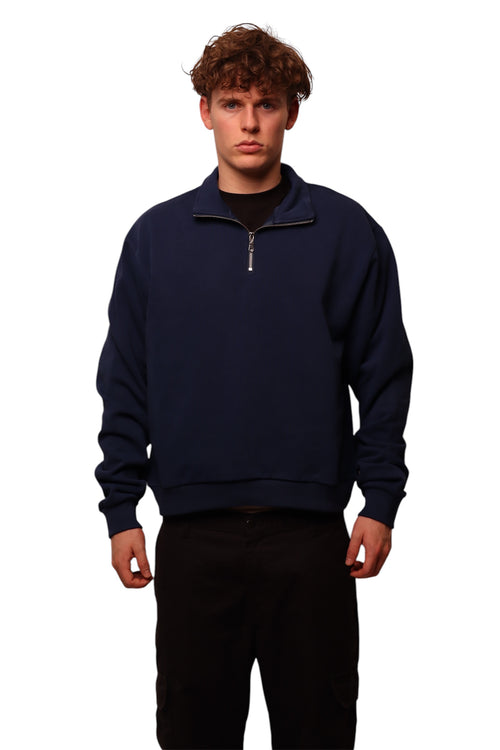 Essential Navy Blue Quarter Zip